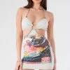 FURST OF A KIND VINTAGE CHAINS VINTAGE CUT OUT CHAIN HALTER DRESS