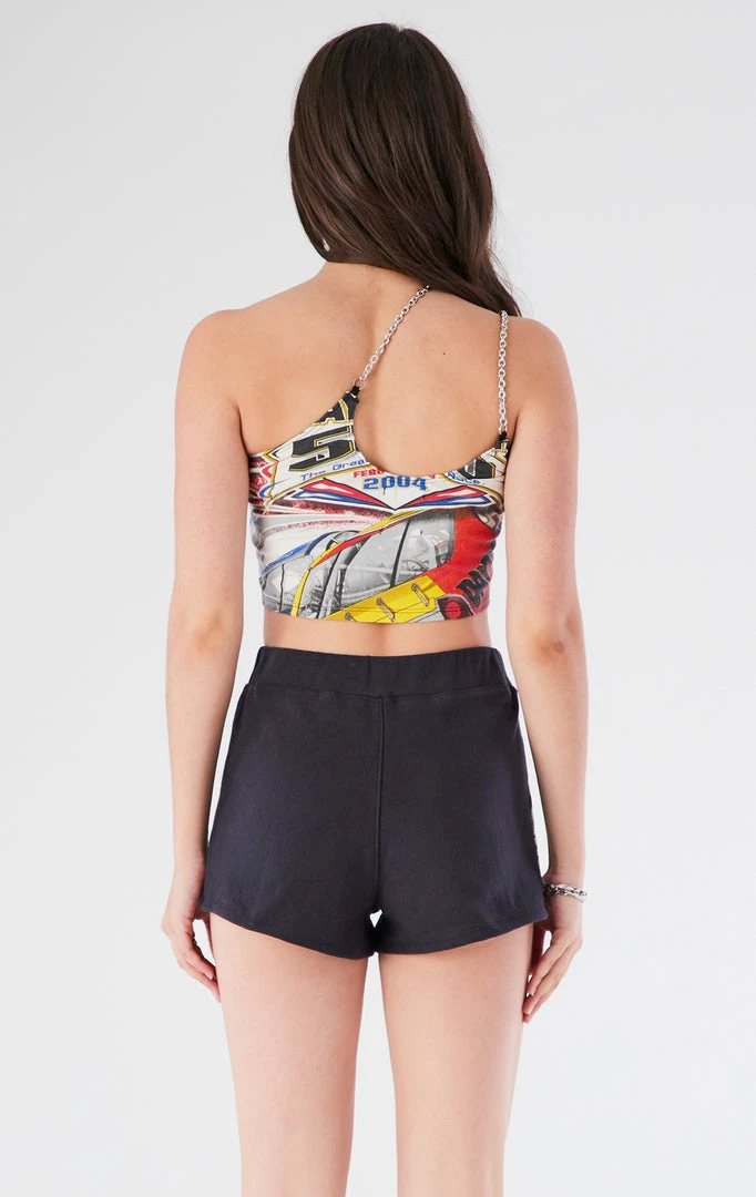 FURST OF A KIND VINTAGE ONE SHOULDER DOUBLE CHAIN SHORT SET 5 FURST OF A KIND VINTAGE ONE SHOULDER DOUBLE CHAIN SHORT SET