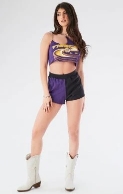 FURST OF A KIND VINTAGE ONE SHOULDER DOUBLE CHAIN SHORT SET