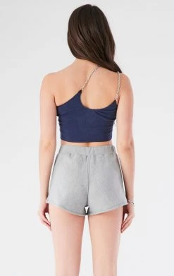 FURST OF A KIND VINTAGE ONE SHOULDER DOUBLE CHAIN SHORT SET VINTAGE CHAINS 7 FURST OF A KIND VINTAGE ONE SHOULDER DOUBLE CHAIN SHORT SET VINTAGE CHAINS