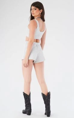 FURST OF A KIND REWORKED SETS VINTAGE SPLICED TANK AND SHORT SET