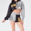 FURST OF A KIND VINTAGE SPLICED HOODIE AND SHORT SET