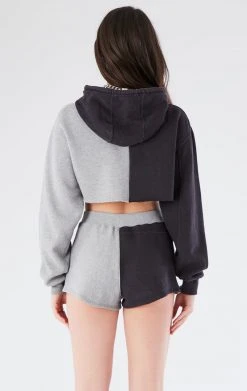 FURST OF A KIND VINTAGE SPLICED HOODIE AND SHORT SET