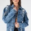 FURST OF A KIND VINTAGE DRAPE CHAIN STUDDED DENIM JACKET FESTIVAL 2 FURST OF A KIND VINTAGE DRAPE CHAIN STUDDED DENIM JACKET FESTIVAL