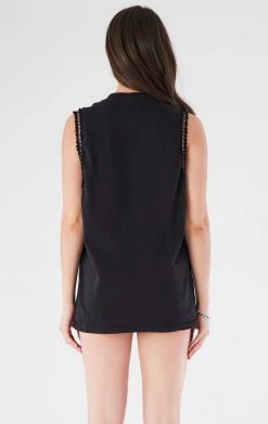 FURST OF A KIND VINTAGE CHAIN TRIM SLEEVELESS TEE 7 FURST OF A KIND VINTAGE CHAIN TRIM SLEEVELESS TEE