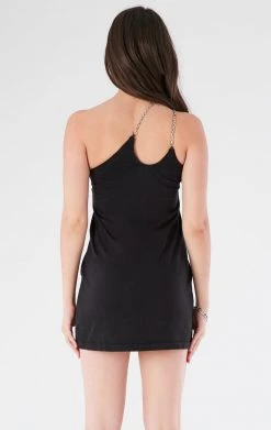 FURST OF A KIND VINTAGE ONE SHOULDER DOUBLE CHAIN STRAP DRESS VINTAGE CHAINS 7 FURST OF A KIND VINTAGE ONE SHOULDER DOUBLE CHAIN STRAP DRESS VINTAGE CHAINS