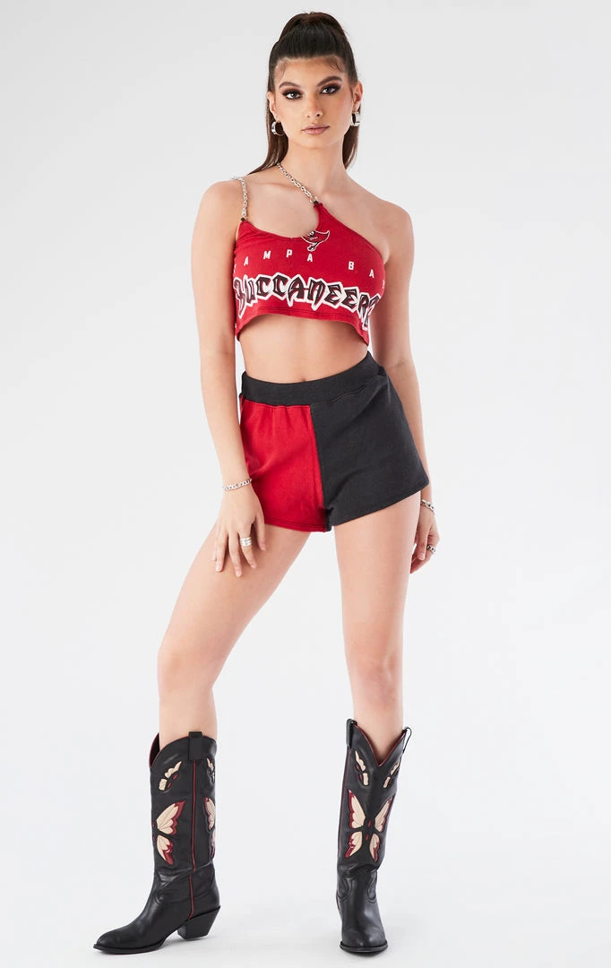 FURST OF A KIND VINTAGE ONE SHOULDER DOUBLE CHAIN SHORT SET VINTAGE CHAINS 4 FURST OF A KIND VINTAGE ONE SHOULDER DOUBLE CHAIN SHORT SET VINTAGE CHAINS