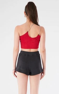 FURST OF A KIND VINTAGE ONE SHOULDER DOUBLE CHAIN SHORT SET VINTAGE CHAINS 7 FURST OF A KIND VINTAGE ONE SHOULDER DOUBLE CHAIN SHORT SET VINTAGE CHAINS