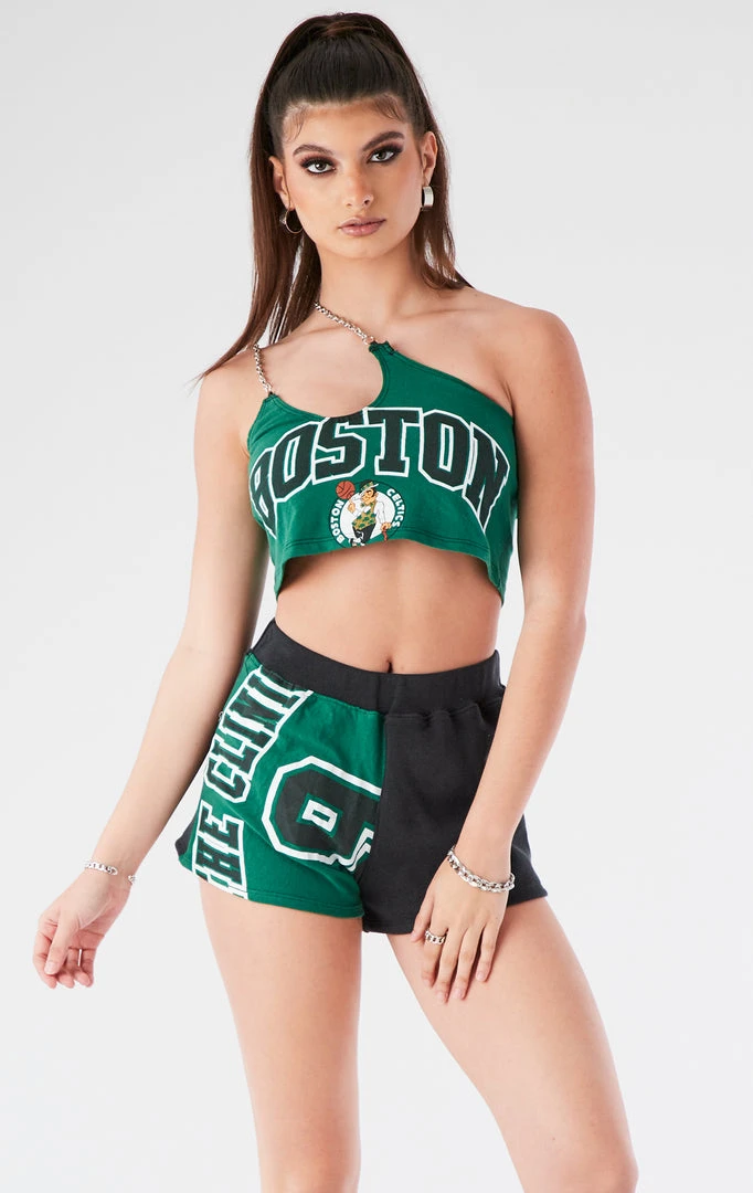 FURST OF A KIND VINTAGE ONE SHOULDER DOUBLE CHAIN SHORT SET 3 FURST OF A KIND VINTAGE ONE SHOULDER DOUBLE CHAIN SHORT SET