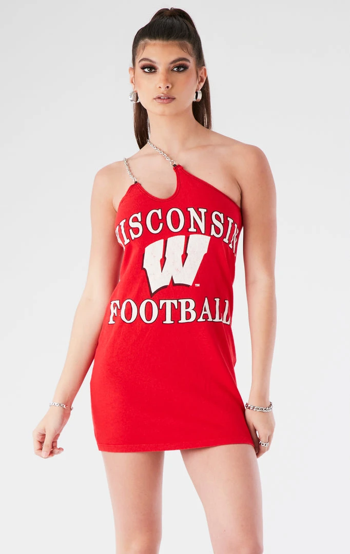 FURST OF A KIND VINTAGE ONE SHOULDER DOUBLE CHAIN STRAP DRESS VINTAGE CHAINS 4 FURST OF A KIND VINTAGE ONE SHOULDER DOUBLE CHAIN STRAP DRESS VINTAGE CHAINS