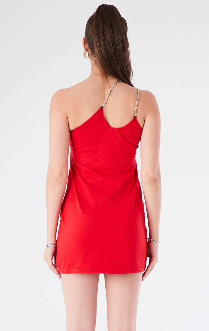 FURST OF A KIND VINTAGE ONE SHOULDER DOUBLE CHAIN STRAP DRESS VINTAGE CHAINS 5 FURST OF A KIND VINTAGE ONE SHOULDER DOUBLE CHAIN STRAP DRESS VINTAGE CHAINS