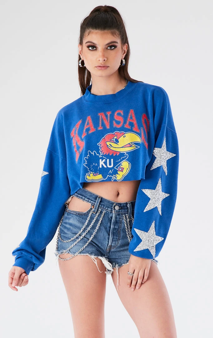 FURST OF A KIND VINTAGE STAR PATCH CROPPED SWEATSHIRT VINTAGE COLLEGE 3 FURST OF A KIND VINTAGE STAR PATCH CROPPED SWEATSHIRT VINTAGE COLLEGE