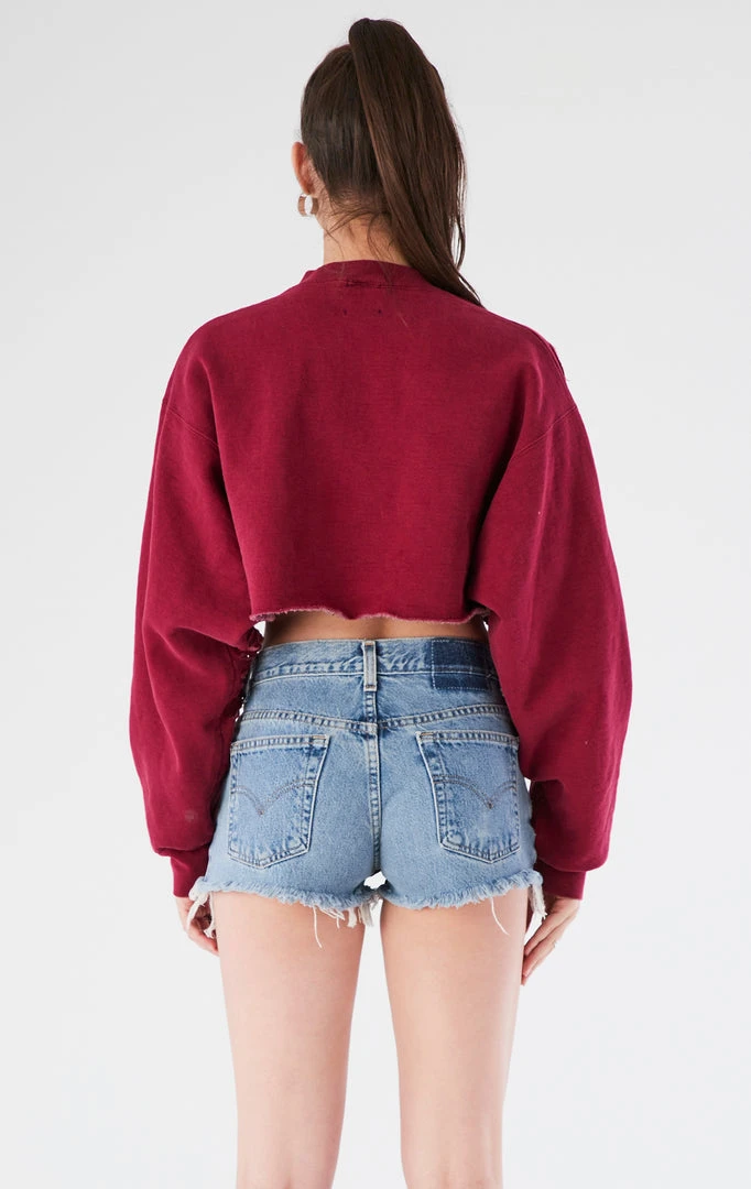 FURST OF A KIND VINTAGE ZIP CROPPED SWEATSHIRT VINTAGE COLLEGE 5 FURST OF A KIND VINTAGE ZIP CROPPED SWEATSHIRT VINTAGE COLLEGE