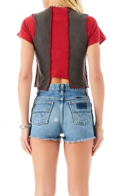 FURST OF A KIND SALE VINTAGE SPLICED CROPPED TEE