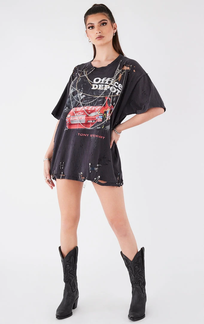 FURST OF A KIND VINTAGE MULTI DRAPED CHAIN TEE 3 FURST OF A KIND VINTAGE MULTI DRAPED CHAIN TEE