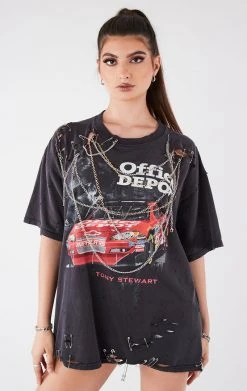 FURST OF A KIND VINTAGE MULTI DRAPED CHAIN TEE