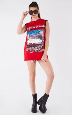 FURST OF A KIND VINTAGE CHAINS VINTAGE CHAIN TRIM SLEEVELESS TEE