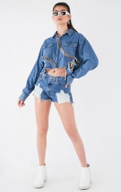 FURST OF A KIND VINTAGE CURVED PIN CHAMBRAY