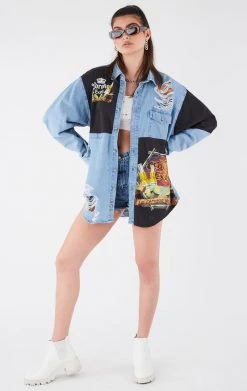 FURST OF A KIND VINTAGE PATCHWORK CHAMBRAY VINTAGE DRINKS 6 FURST OF A KIND VINTAGE PATCHWORK CHAMBRAY VINTAGE DRINKS