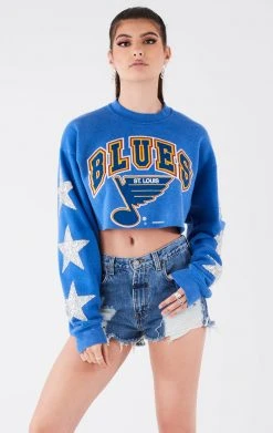 FURST OF A KIND VINTAGE STAR PATCH CROPPED SWEATSHIRT VINTAGE SPORTS