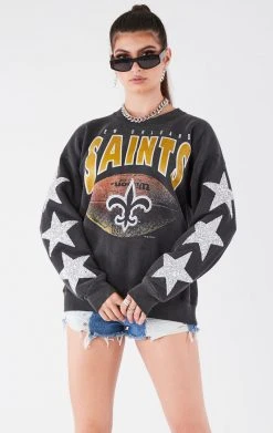 FURST OF A KIND VINTAGE SILVER STAR PATCH SWEATSHIRT VINTAGE NFL