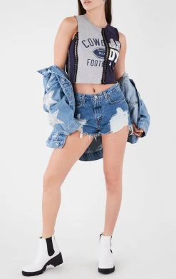 FURST OF A KIND VINTAGE CHAINS VINTAGE SPLICED CHAIN SLEEVELESS TEE