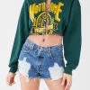FURST OF A KIND VINTAGE CHAIN LACE UP CROP SWEATSHIRT 1 FURST OF A KIND VINTAGE CHAIN LACE UP CROP SWEATSHIRT