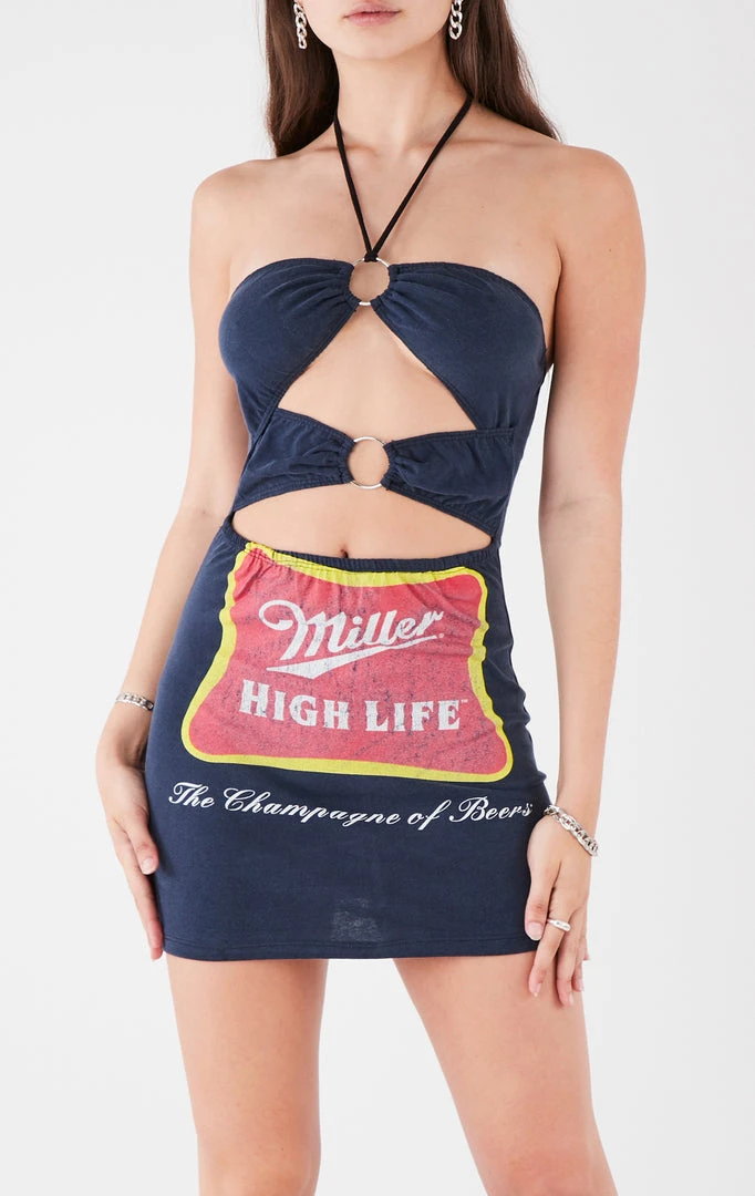 FURST OF A KIND VINTAGE DRINKS VINTAGE DOUBLE RING CUT OUT HALTER DRESS 3 FURST OF A KIND VINTAGE DRINKS VINTAGE DOUBLE RING CUT OUT HALTER DRESS