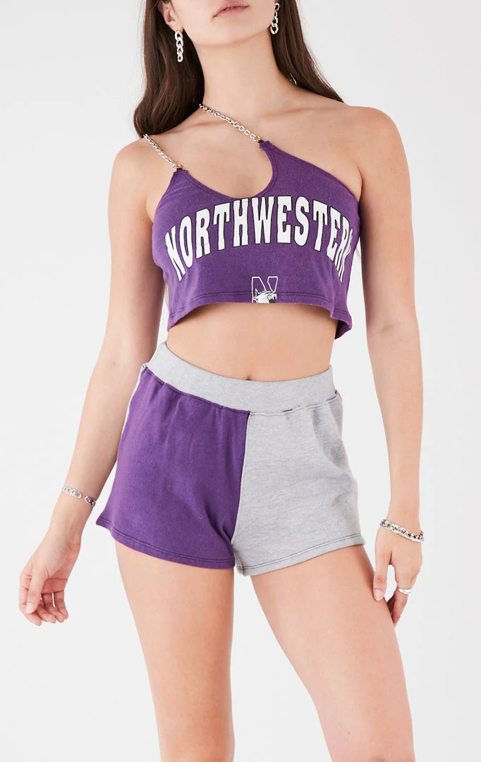 FURST OF A KIND VINTAGE ONE SHOULDER DOUBLE CHAIN SHORT SET 3 FURST OF A KIND VINTAGE ONE SHOULDER DOUBLE CHAIN SHORT SET