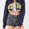FURST OF A KIND VINTAGE COLLEGE VINTAGE ZIP CROPPED SWEATSHIRT 1 FURST OF A KIND VINTAGE COLLEGE VINTAGE ZIP CROPPED SWEATSHIRT