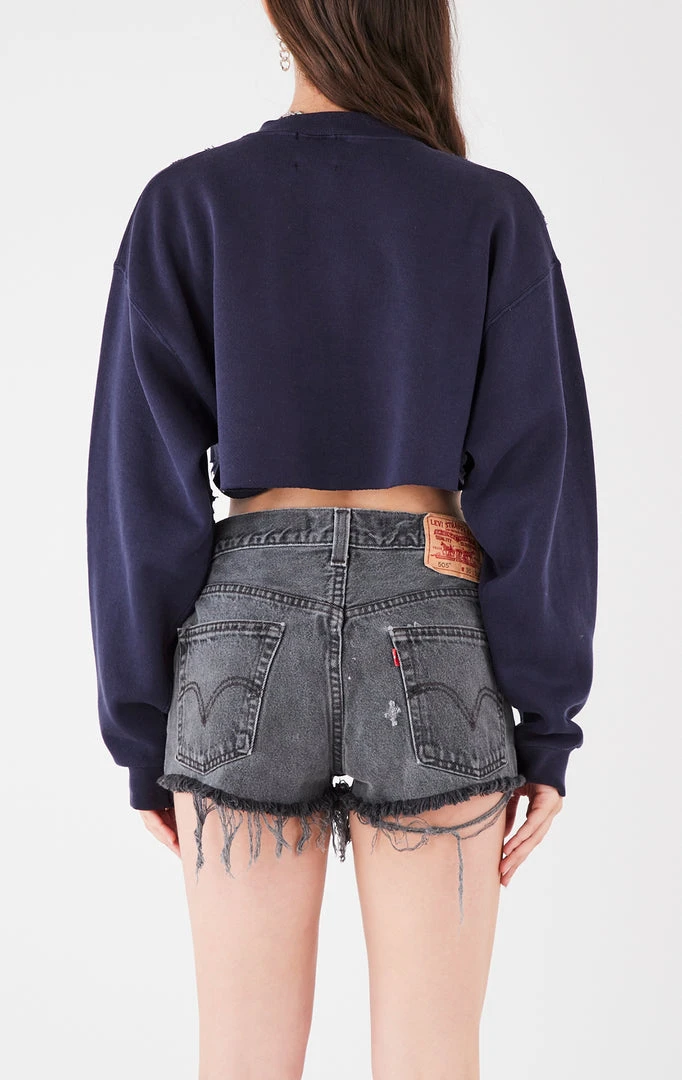 FURST OF A KIND VINTAGE COLLEGE VINTAGE ZIP CROPPED SWEATSHIRT 4 FURST OF A KIND VINTAGE COLLEGE VINTAGE ZIP CROPPED SWEATSHIRT