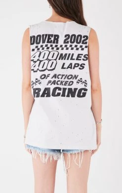 FURST OF A KIND VINTAGE CHAINS VINTAGE DEEP V CHAIN SLEEVELESS TEE