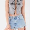 FURST OF A KIND VINTAGE CHAIN LACE UP SLEEVELESS TEE 1 FURST OF A KIND VINTAGE CHAIN LACE UP SLEEVELESS TEE