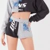FURST OF A KIND VINTAGE NFL VINTAGE SPLICED HOODIE AND SHORT SET 1 FURST OF A KIND VINTAGE NFL VINTAGE SPLICED HOODIE AND SHORT SET