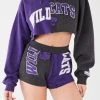 FURST OF A KIND VINTAGE COLLEGE VINTAGE SPLICED HOODIE AND SHORT SET 2 FURST OF A KIND VINTAGE COLLEGE VINTAGE SPLICED HOODIE AND SHORT SET