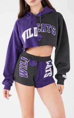 FURST OF A KIND VINTAGE COLLEGE VINTAGE SPLICED HOODIE AND SHORT SET