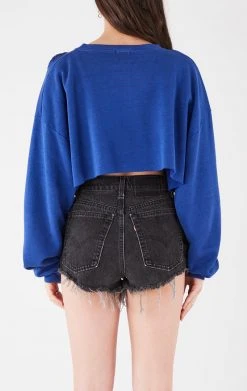 FURST OF A KIND VINTAGE NFL VINTAGE ZIP CROPPED SWEATSHIRT