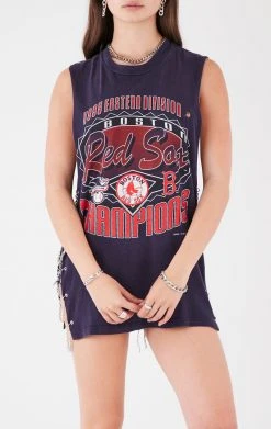 FURST OF A KIND VINTAGE CHAIN LADDER SIDE SLEEVELESS TEE