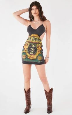 FURST OF A KIND VINTAGE CUT OUT SIDE CHAIN DRESS VINTAGE CHAINS