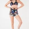 FURST OF A KIND VINTAGE BRA WRAP TOP AND SHORT SET