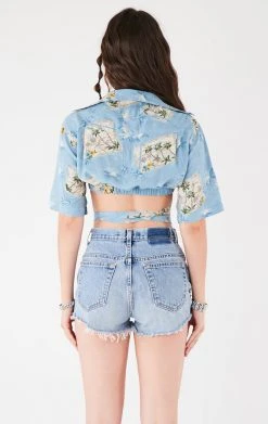 FURST OF A KIND VINTAGE HAWAIIAN WRAP TOP 7 FURST OF A KIND VINTAGE HAWAIIAN WRAP TOP