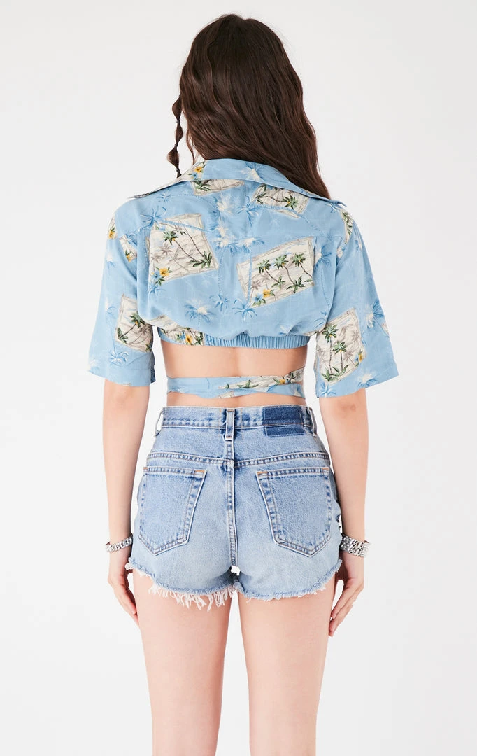 FURST OF A KIND VINTAGE HAWAIIAN WRAP TOP 5 FURST OF A KIND VINTAGE HAWAIIAN WRAP TOP