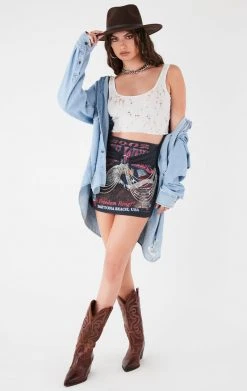 FURST OF A KIND VINTAGE WATERFALL CHAIN FRONT SKIRT VINTAGE CHAINS