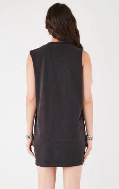 FURST OF A KIND VINTAGE PINS VINTAGE CURVED SAFETY PIN SLEEVELESS TEE