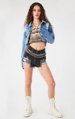 FURST OF A KIND VINTAGE CHAIN HALTER TOP