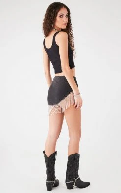 FURST OF A KIND VINTAGE RHINESTONE FRINGE SKIRT 8 FURST OF A KIND VINTAGE RHINESTONE FRINGE SKIRT