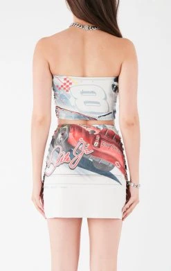 FURST OF A KIND VINTAGE CHAIN LADDER TUBE TOP AND SKIRT SET FESTIVAL 7 FURST OF A KIND VINTAGE CHAIN LADDER TUBE TOP AND SKIRT SET FESTIVAL