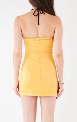 FURST OF A KIND VINTAGE DOUBLE RING CUT OUT HALTER DRESS VINTAGE DRESSES