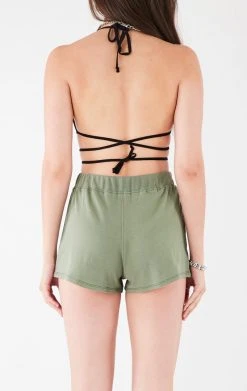 FURST OF A KIND VINTAGE BRA WRAP TOP AND SHORT SET