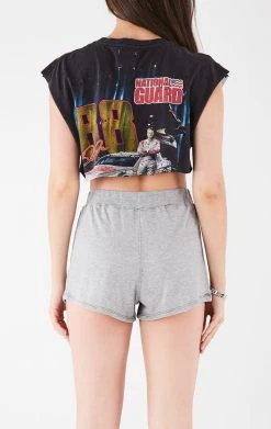 FURST OF A KIND REWORKED SETS VINTAGE MIXED MEDIA TOP AND SHORT SET